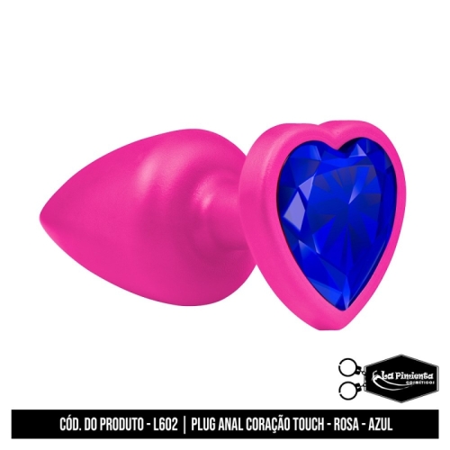 PLUG ANAL ROSA TOUCH - AZUL