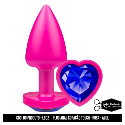 PLUG ANAL ROSA TOUCH - AZUL