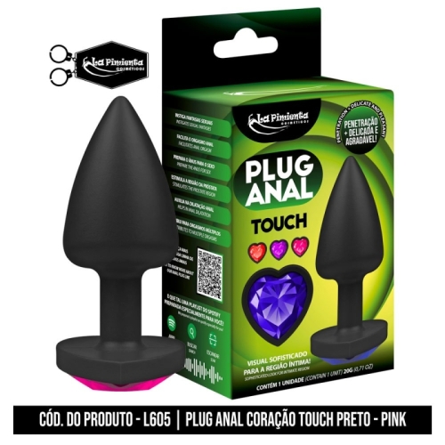 PLUG ANAL PRETO TOUCH - PINK