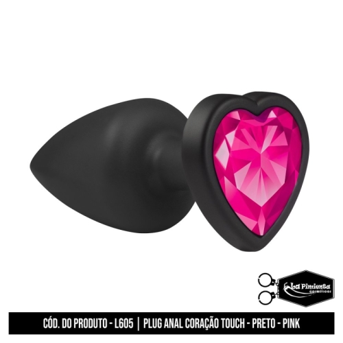 PLUG ANAL PRETO TOUCH - PINK