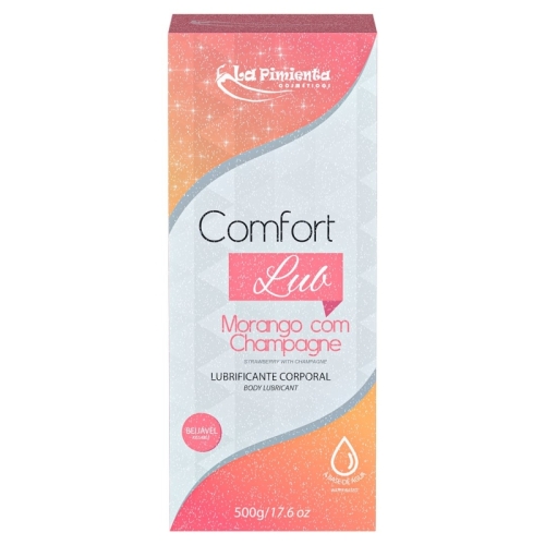 COMFORT LUB - MORANGO COM CHAMPAGNE 500g