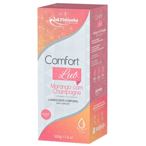 COMFORT LUB - MORANGO COM CHAMPAGNE 500g