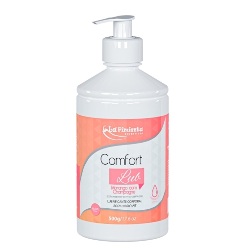 COMFORT LUB - MORANGO COM CHAMPAGNE 500g