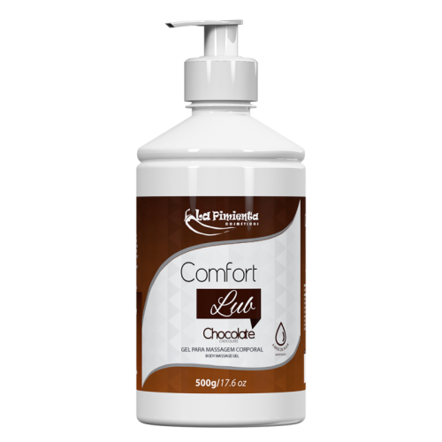 GEL PARA MASSAGEM CORPORAL COMFORT LUB - CHOCOLATE 500G