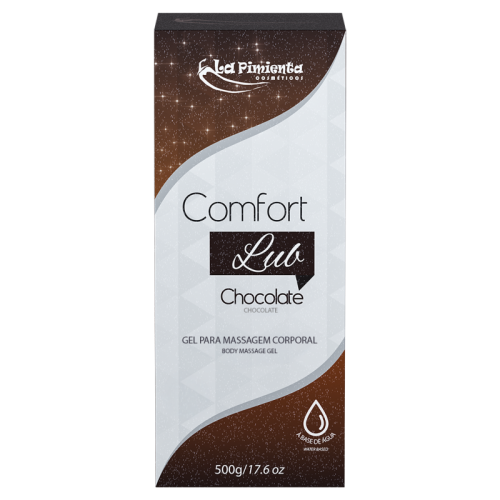 GEL PARA MASSAGEM CORPORAL COMFORT LUB - CHOCOLATE 500G