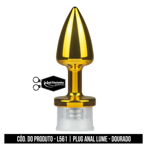 PLUG ANAL LUME - DOURADO