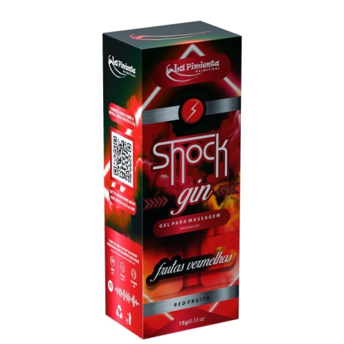 SHOCK GIN - FRUTAS VERMELHAS 15g