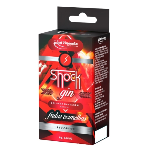 SHOCK GIN - FRUTAS VERMELHAS 8g