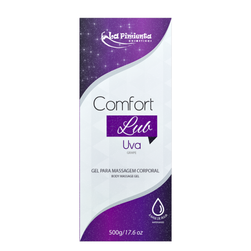 GEL PARA MASSAGEM CORPORAL COMFORT LUB 500G - UVA