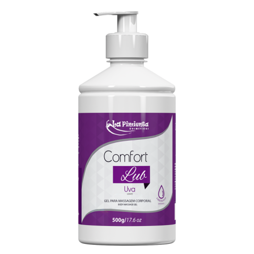GEL PARA MASSAGEM CORPORAL COMFORT LUB 500G - UVA
