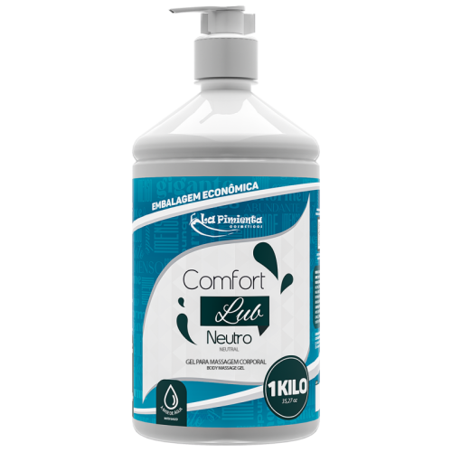 GEL PARA MASSAGEM CORPORAL COMFORT LUB - NEUTRO 1kg 