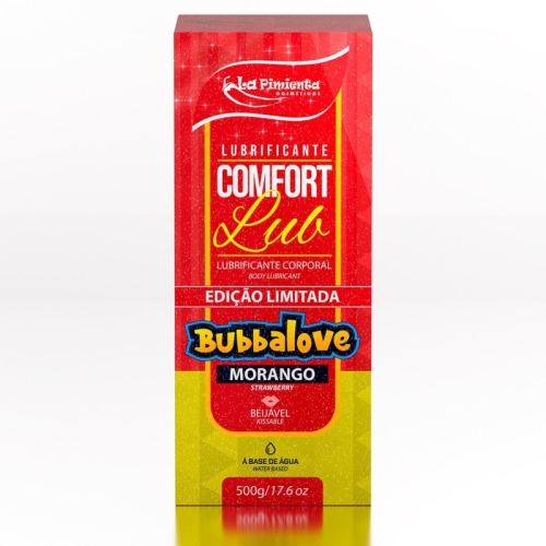 COMFORT LUB - BUBBALOVE MORANGO 500g