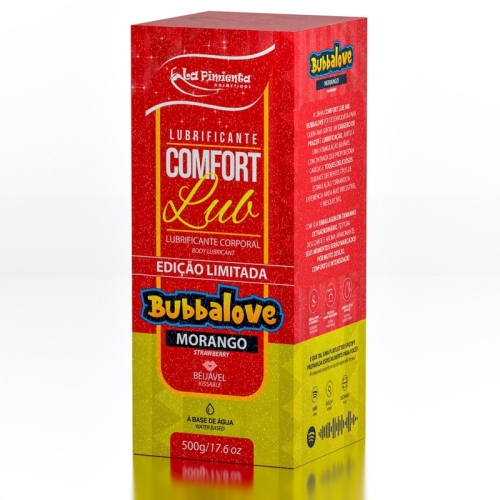 COMFORT LUB - BUBBALOVE MORANGO 500g