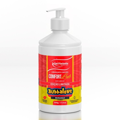 COMFORT LUB - BUBBALOVE MORANGO 500g